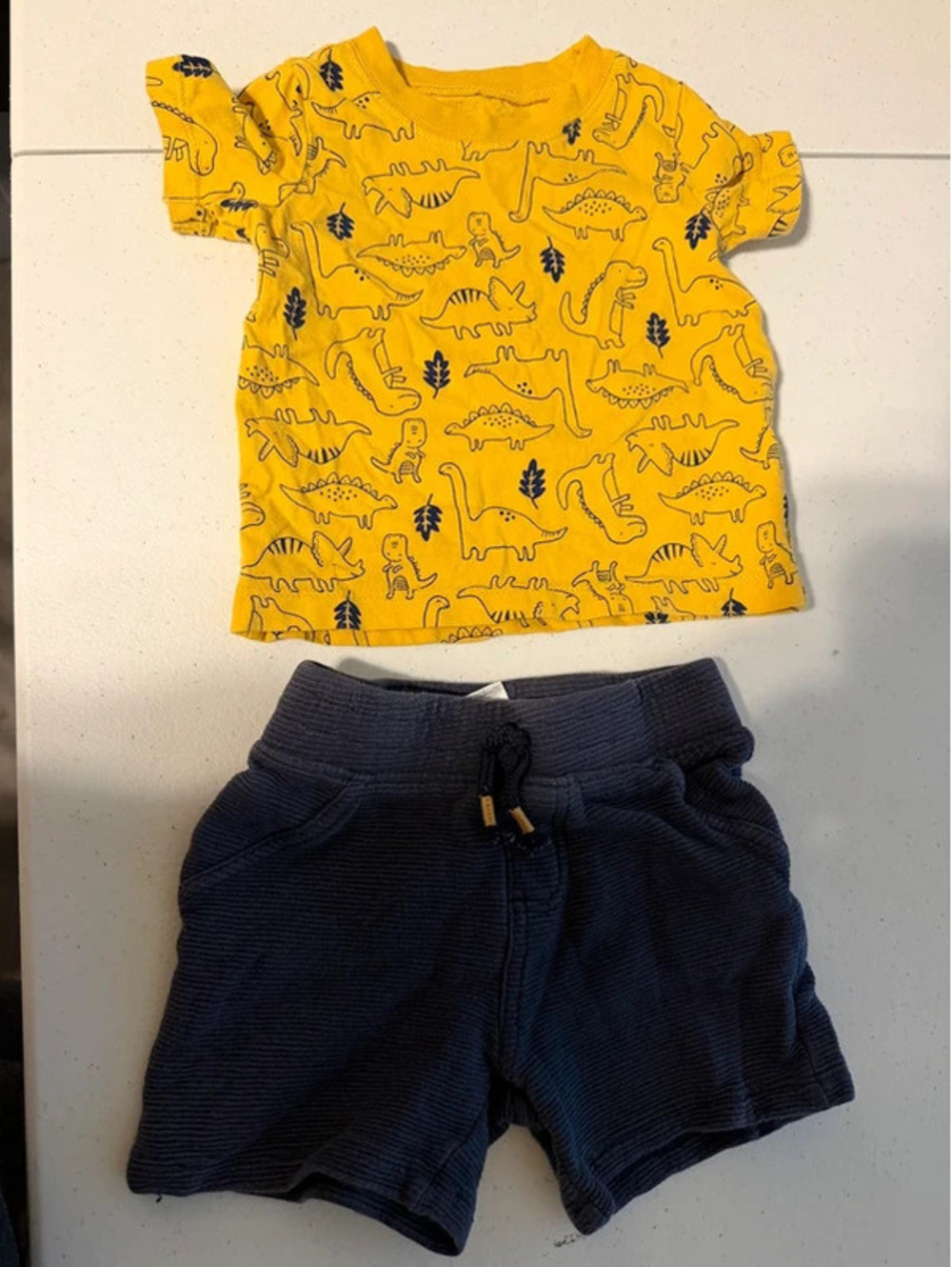 Carter's 12M Dinosaur Shirt and Shorts Set